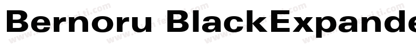 Bernoru BlackExpanded字体转换